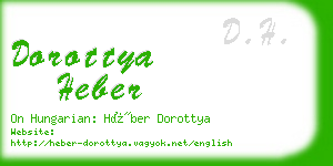 dorottya heber business card